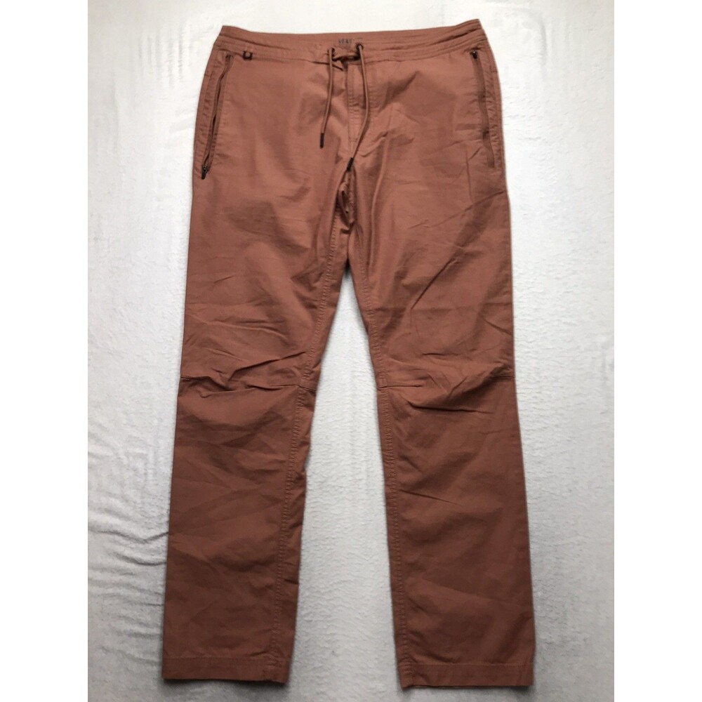 ROARK Layover 2.0 Pants Men 36x30 Dusty Rose Slim Hiking Articulated Stretch